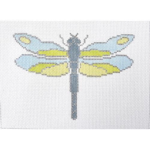Dragonfly Pillow Painted Canvas J. Child Designs  - 1