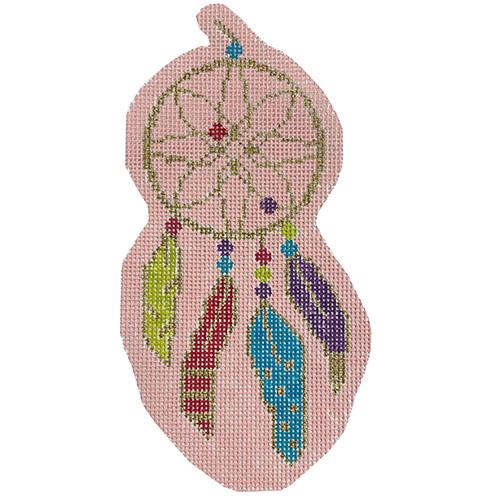 Dreamcatcher Ornament Painted Canvas Stitch Rock Designs  - 1