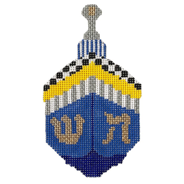 Dreidel, Dreidel, Dreidel with Stitch Guide Painted Canvas The Princess & Me  - 1