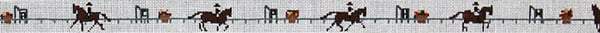 Dressage Belt Painted Canvas The Meredith Collection  - 1