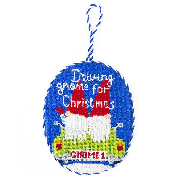 Driving Gnome for Christmas Kit Kits Needlepoint To Go 
