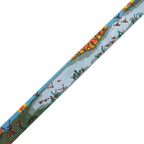 Duck Hunt Scene Belt on 18 Painted Canvas The Meredith Collection 