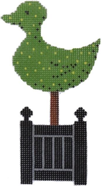 Duck Topiary Painted Canvas Rachel Donley  - 1