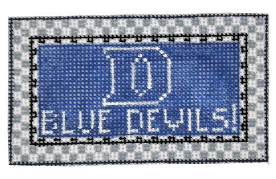 Duke Blue Devils! Painted Canvas Kathy Schenkel Designs  - 1