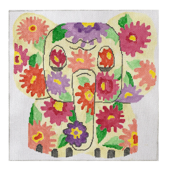 Eager Elephant Painted Canvas Jean Smith  - 1