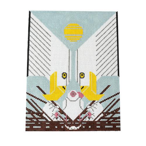 Eagological Event Painted Canvas Charley Harper 
