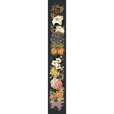 Easter Bell Pull Needlepoint Kit Kits Elizabeth Bradley Design Black 
