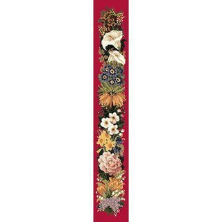Easter Bell Pull Needlepoint Kit Kits Elizabeth Bradley Design Bright Red 
