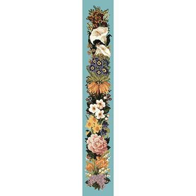 Easter Bell Pull Needlepoint Kit Kits Elizabeth Bradley Design Duck Egg Blue 
