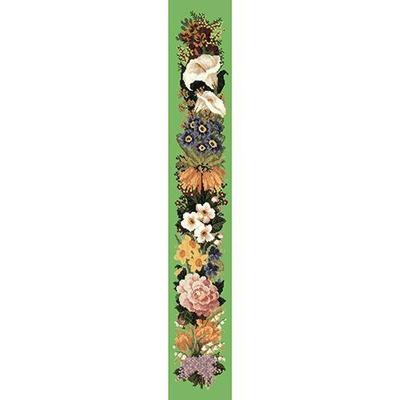 Easter Bell Pull Needlepoint Kit Kits Elizabeth Bradley Design Grass Green 
