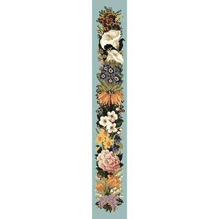 Easter Bell Pull Needlepoint Kit Kits Elizabeth Bradley Design Pale Blue 
