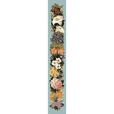 Easter Bell Pull Needlepoint Kit Kits Elizabeth Bradley Design Pale Blue 
