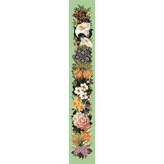 Easter Bell Pull Needlepoint Kit Kits Elizabeth Bradley Design Pale Green 

