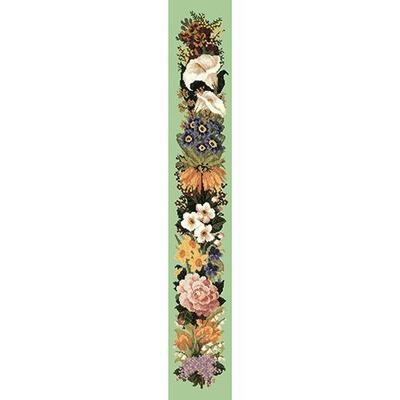 Easter Bell Pull Needlepoint Kit Kits Elizabeth Bradley Design Pale Green 
