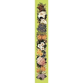 Easter Bell Pull Needlepoint Kit Kits Elizabeth Bradley Design Pale Lime 
