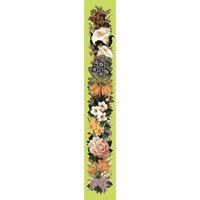 Easter Bell Pull Needlepoint Kit Kits Elizabeth Bradley Design Pale Lime 

