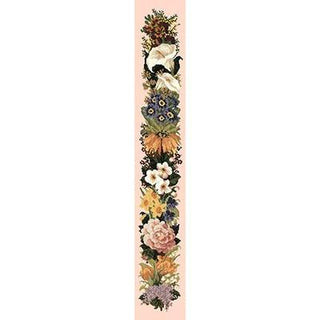 Easter Bell Pull Needlepoint Kit Kits Elizabeth Bradley Design Salmon Pink 
