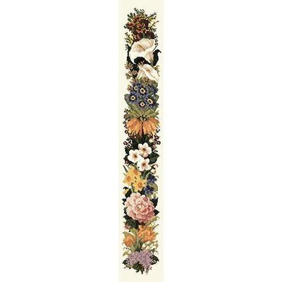 Easter Bell Pull Needlepoint Kit Kits Elizabeth Bradley Design Winter White 
