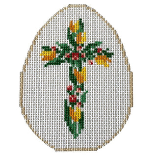 Easter Cross Egg Painted Canvas Le Point Studio 
