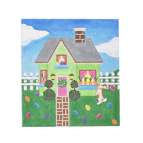 Easter Holiday House Painted Canvas Pepperberry Designs 