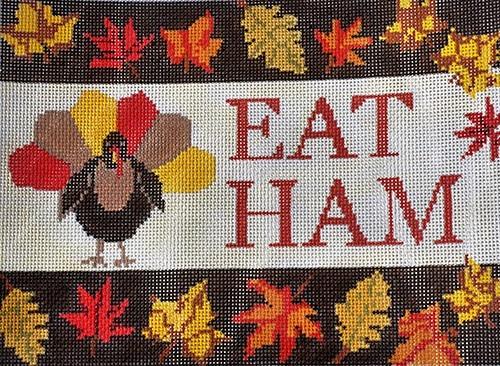 Eat Ham Painted Canvas Pippin  - 1