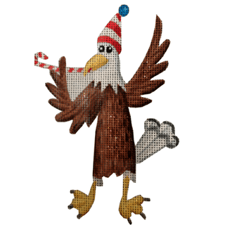 Eddie Eagle Painted Canvas Kirk & Bradley 
