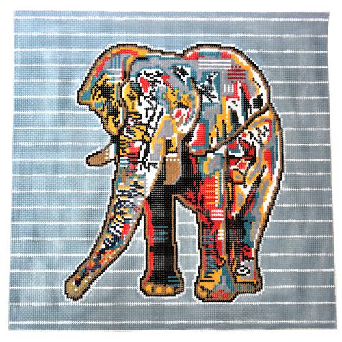 Edgar the Elephant Painted Canvas Thorn Alexander  - 1