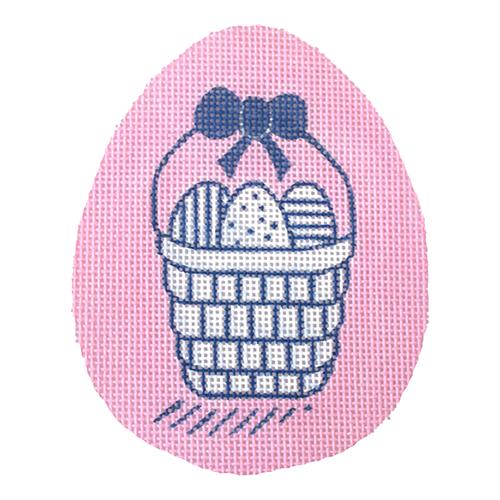 Egg Basket Pink Painted Canvas A Poore Girl Paints 