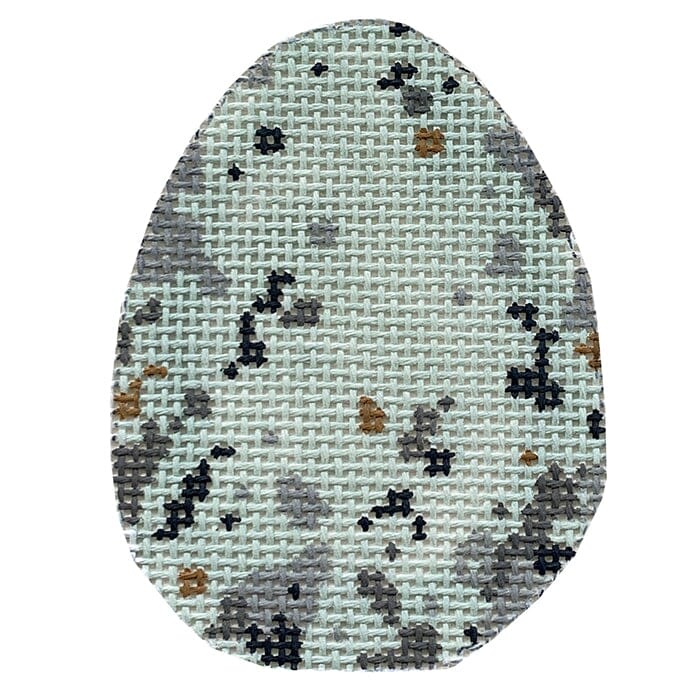 Egg Series   Arctic Tern Egg Painted Canvas The Plum Stitchery  - 1