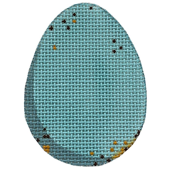 Egg Series - Robin Egg Painted Canvas The Plum Stitchery 