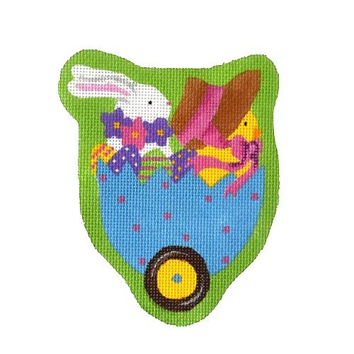 Egg Wagon Painted Canvas Pepperberry Designs  - 1