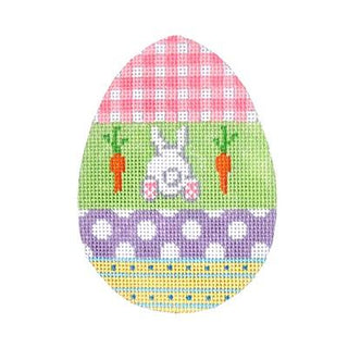 Eggceptionally Gingham Painted Canvas Kirk & Bradley 

