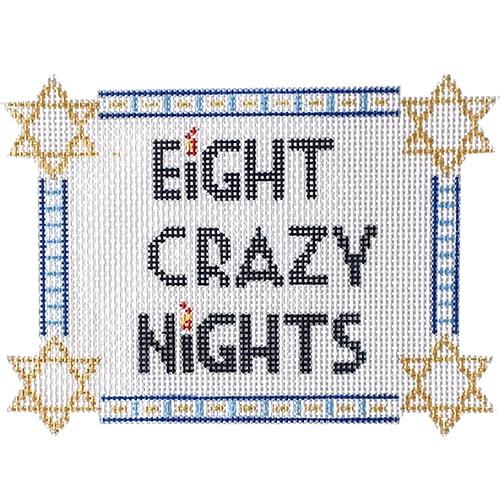 Eight Crazy Nights Painted Canvas Rachel Barri Designs  - 1