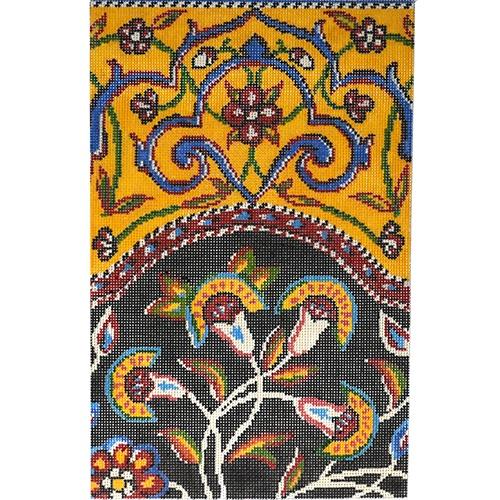Elegant Peasant Painted Canvas Birds of a Feather  - 1