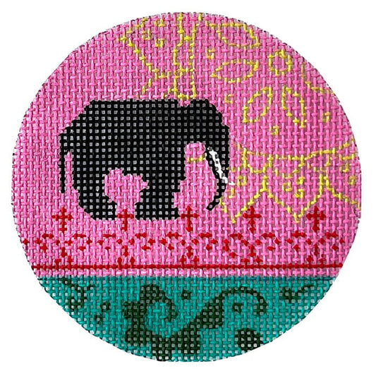 Elephant and Indian Pattern Painted Canvas Colors of Praise 