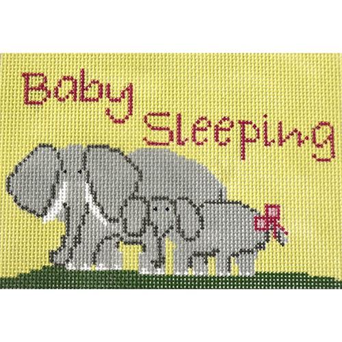Elephant Baby Sleeping Painted Canvas J. Child Designs 
