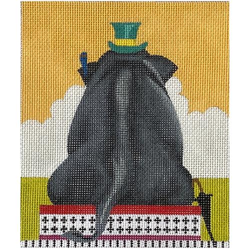 Elephant on Bench Painted Canvas Colors of Praise 