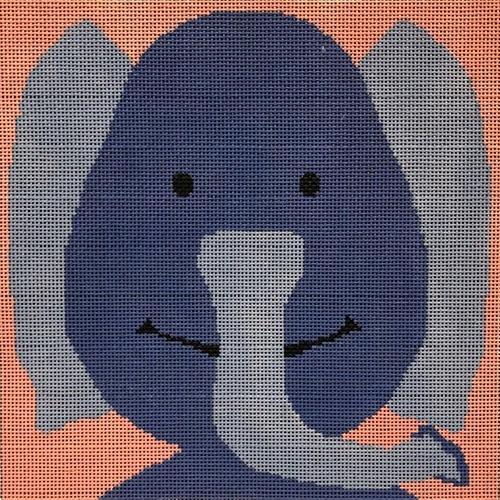 Elephant Painted Canvas A Stitch in Time  - 1