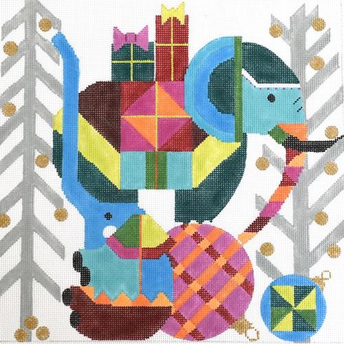 Elephant Painted Canvas Melissa Prince Designs  - 1