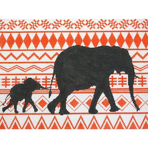 Elephant Parade Painted Canvas The Meredith Collection  - 1