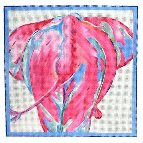 Elephant Tail Painted Canvas Kate Dickerson Needlepoint Collections  - 1