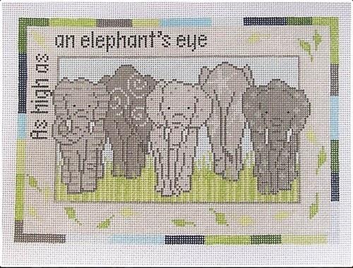 Elephants Painted Canvas Pippin 
