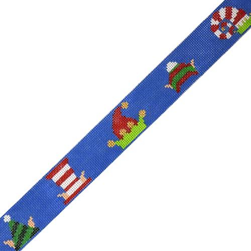 Elf Hats Belt Painted Canvas The Meredith Collection  - 1