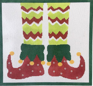 Elf Red Shoes on 18 Painted Canvas A Stitch in Time 
