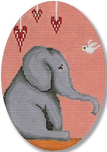 Eli - Hearts Painted Canvas CBK Needlepoint Collections 