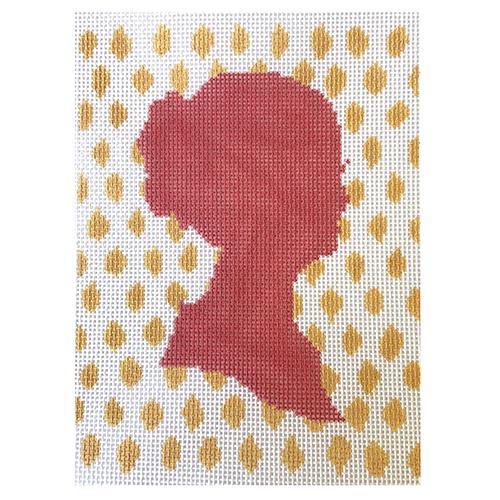 Eliza Painted Canvas The Plum Stitchery  - 1