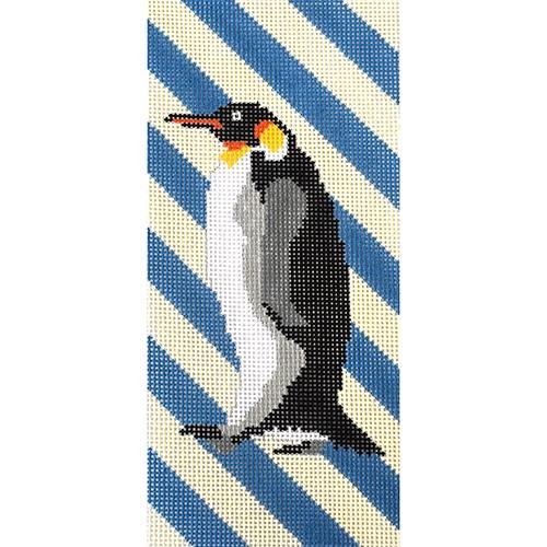Emperor Penguin Rep Stripe Painted Canvas PIP & Roo 