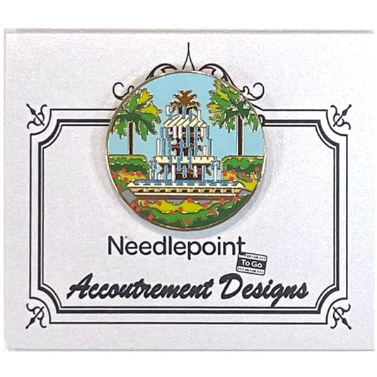 Enamel Magnet - Pineapple Fountain Accessories Needlepoint To Go 