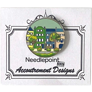 Enamel Magnet   Rainbow Row Accessories Needlepoint To Go 
