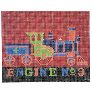 Engine No. 9 Painted Canvas Cooper Oaks Design 
